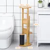 Garniture de WC sur pied Yorbay en bambou , avec support de Voir les images du produit 2