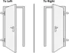 Porta d'ingresso in alluminio e PVC bianco 110x210 cm Anteprima dell’immagine prodotto 8