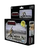 The image shows the packaging of a Star Wars Mandalorian Scout Trooper and Grogu Speeder Bike toy set. Náhled obrázku produktu