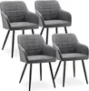 CLIPOP Esszimmerstühle, 4er Set Retro Kunstleder Sessel, Produktbild-Vorschau 1