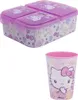 Hello Kitty 2 tlg. Lunch Set Brotdose mit 3 Kammern Produktbild-Vorschau 1