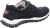 A side view of a navy blue ROLLINGSOFT BY GABOR sneaker with a white sole. Voir les images du produit