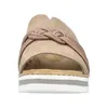 Rieker, muli con zeppa da donna, beige Anteprima dell’immagine prodotto 6