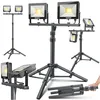 MASKO® LED Projecteur de chantier avec trépied Télécommande Voir les images du produit 1