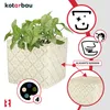 KOTARBAU® Keramik Blumentopf quadratisch Vintage Creme Produktbild-Vorschau 5