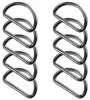 10 stabile Halbringe D-Ringe Metallring Halbrund Ring Produktbild-Vorschau 1
