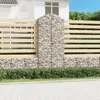 Gabione mit Hochbogen 100x50x220/240 cm Verzinktes Eisen Produktbild-Vorschau 2