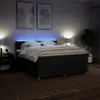 vidaXL Boxspringbett mit Matratze Schwarz 200x200 cm Stoff Produktbild-Vorschau 5