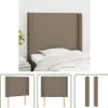 The Living Store Kopfteil mit Ohren Taupe 103x16x118/128 cm Produktbild-Vorschau 1