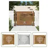 The Living Store Gartentor 105x80 cm Cortenstahl Produktbild-Vorschau 1