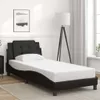 vidaXL Cadre de lit sans matelas "Zadar" noir 90x200 cm Voir les images du produit 2