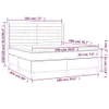 Boxspringbett mit Matratze & LED Taupe 180x200 cm Stoff Produktbild-Vorschau 8