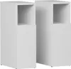 Two white bedside tables are shown side by side against a white background. Anteprima dell’immagine prodotto