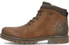 A side view of a brown leather boot on a white background. Produktbild-Vorschau