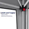 LARS360 Pavillon 3x3m Faltpavillon Wasserdicht Dunkelgrau Produktbild-Vorschau 5
