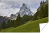 MuchoWow® Poster Das Schweizer Matterhorn hinter einem Produktbild-Vorschau 1