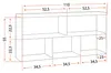 Wandregal Hängeregal Kinderregal 110 cm Grau JOY II 09 Produktbild-Vorschau 7