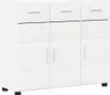 vidaXL Sideboard mit Tür FLORIN Weiß 88,5 x 30,5 x 73 cm Produktbild-Vorschau 1