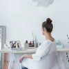 relaxdays Schreibtisch Organizer Leinen-Optik Produktbild-Vorschau 3