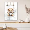 MuchoWow® - Leinwandbilder - Bär - Baby - Tier - Kinder, Produktbild-Vorschau 6