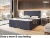 MEBLINI Boxspringbett mit Bettkasten - Gepolstert Produktbild-Vorschau 4