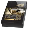 A product box for AREON LEATHER COLLECTION - Gold Star, featuring an image of a car interior and product details. Náhľad obrázku produktu