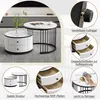 MODFU Couchtisch Wohnzimmertisch 2er Set für Wohnzimmer, Produktbild-Vorschau 5