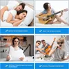 A collage of four images demonstrating the use and benefits of acoustic panels. Produktbild-Vorschau