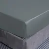 Spannbettlaken aus Baumwolle 160x200+25 Grau Produktbild-Vorschau 1