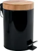 MSV Kosmetikeimer 3 Liter Edelstahl Bambus mit Produktbild-Vorschau 1