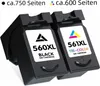 Two black ink cartridges are shown against a white background. Produktbild-Vorschau