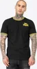 T-shirt homme coupe slim DUCANSBY Black/Yellow L Lonsdale Voir les images du produit 1