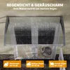 Outsunny Pultvordach Vordach für Haustür 110x60x18cm mit UV Produktbild-Vorschau 5
