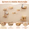 COSTWAY 6 PCS Mur d'escalade pour chats, arbre à chat avec Voir les images du produit 6