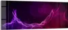 DEQORI Glasbild Echtglas 125x50 cm 'Abstrakte violette Produktbild-Vorschau 1