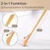 TOPANBIETER 999 Schuhlöffel mit Rückenkratzer, 2-in-1 Produktbild-Vorschau 2