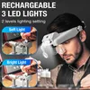 Lupenbrille mit Licht, LED Kopfbandlupe, Lupe mit Licht, 1- Produktbild-Vorschau 4