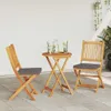 vidaXL Tuinset bistro, 3 stuks, bruin, massief acaciahout Productafbeelding-voorbeeld 3