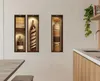 GKA 3 Stück 3D Wandtattoo Vasen A6 LED-Licht Wandregal Produktbild-Vorschau 5