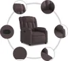 vidaXL Relaxsessel Dunkelbraun Stoff Produktbild-Vorschau 5