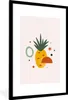 MuchoWow® Gerahmtes Poster Ananas - Obst - Einfach 60x90 cm Produktbild-Vorschau 1