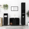 vidaXL Armadietto da bagno nero 30x30x100 cm materiale a Anteprima dell’immagine prodotto 2