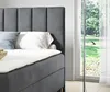 Sofello Boxspringbett 90x200 cm Grau Velour Samt goldene Produktbild-Vorschau 2