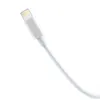 A close-up shot of the connector end of a white charging cable. Produktbild-Vorschau