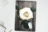 MuchoWow® Mauspad Mousepad Blume - Weiß - Grau 40x60 cm - Produktbild-Vorschau 5