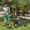 LEADZM Záhradná vozík, 2 kolesá, nosnosť do 135 kg, vozík Náhľad obrázku produktu 7