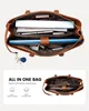 Moderne Laptoptasche 15,6 Zoll für Damen Büro Uni Braun Produktbild-Vorschau 2