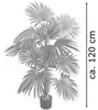 Kunstpflanze Palme Palmfarn Farnpalme Künstliche Pflanze Produktbild-Vorschau 6