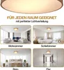MONZANA® Deckenlampe Stoff Wohnzimmer Schlafzimmer E27 Produktbild-Vorschau 5