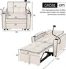 Rozkładana sofa jednoosobowa Sweiko 3 w 1 - z uchwytami na Podgląd zdjęcia produktu 4